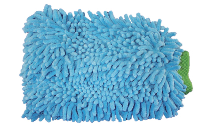 Chenille micro fibre mitt