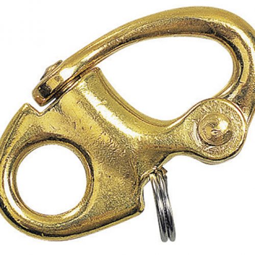Snap shackles with fixed eye