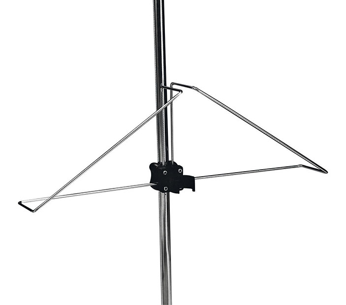 Rack for horseshoe buoy + light.