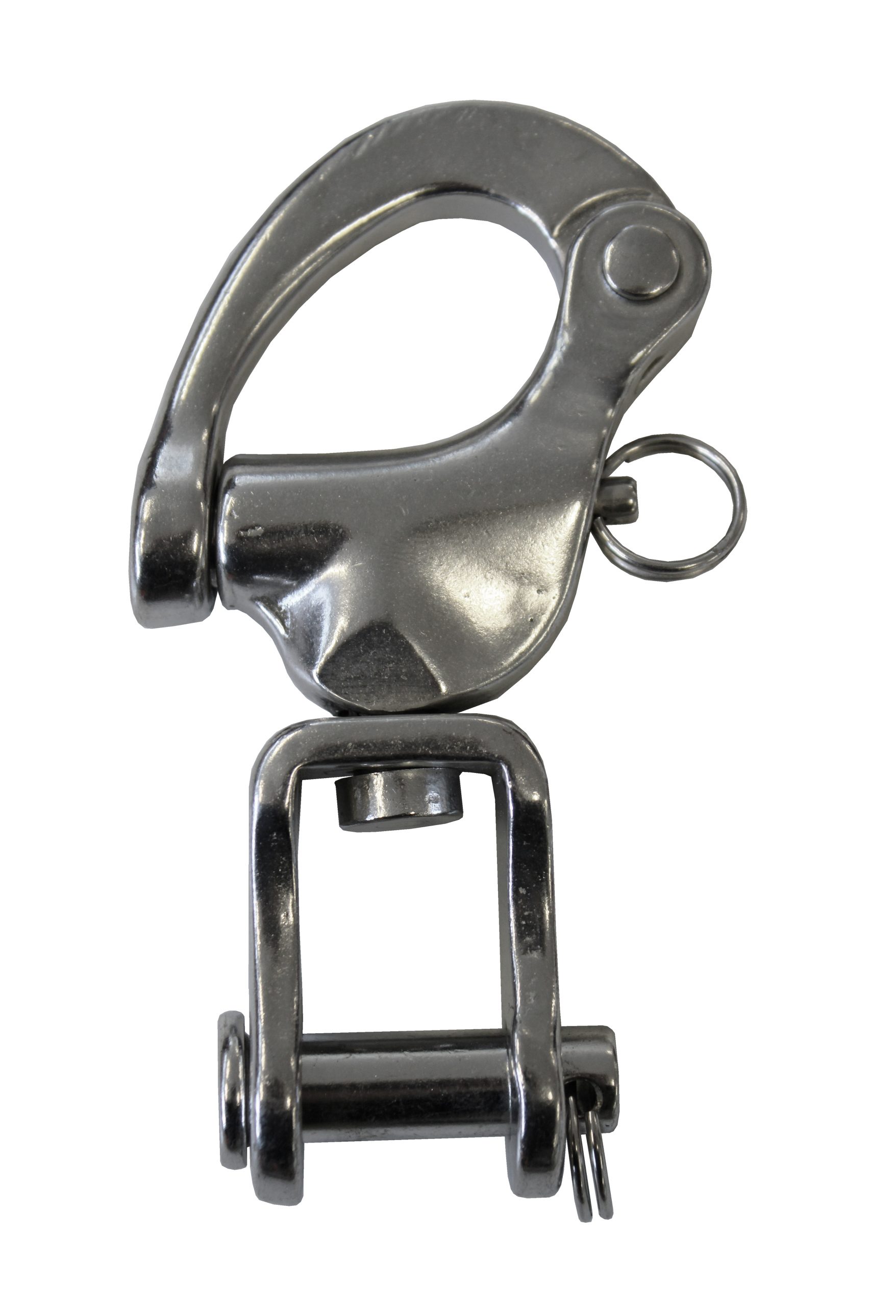 Snap shackle with clevis pin swivel