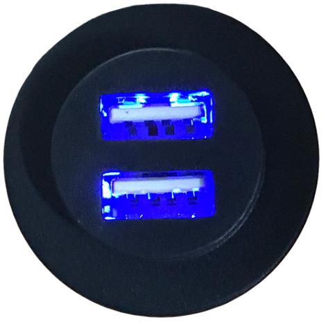 USB socket Black 5A - imagine 2