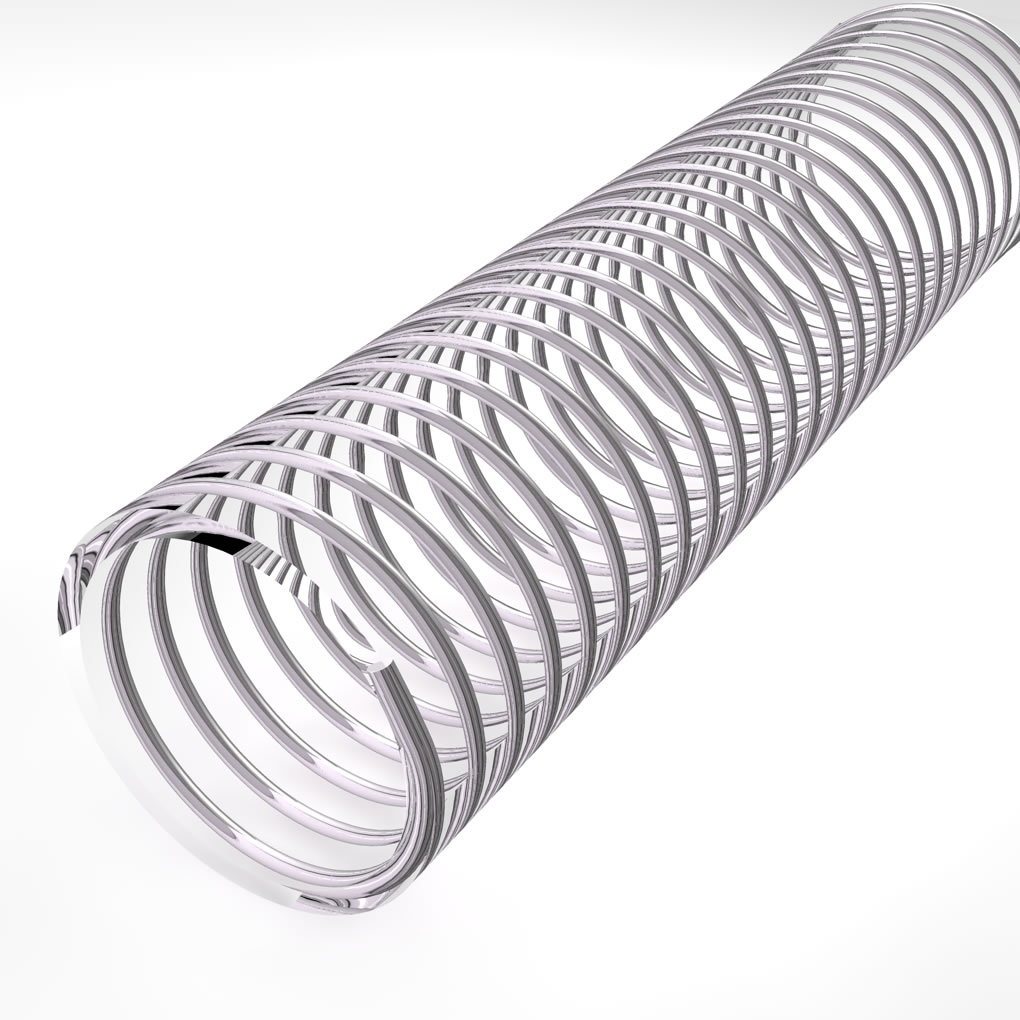 Hose with steel inlay