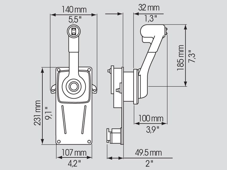 B183-B184 control systems Bulkhead-mounted - imagine 3