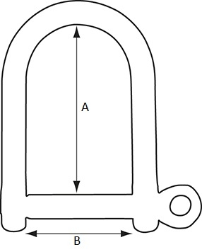 D-shackle, galvanised - imagine 2