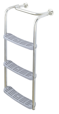 Skirt and platform ladder