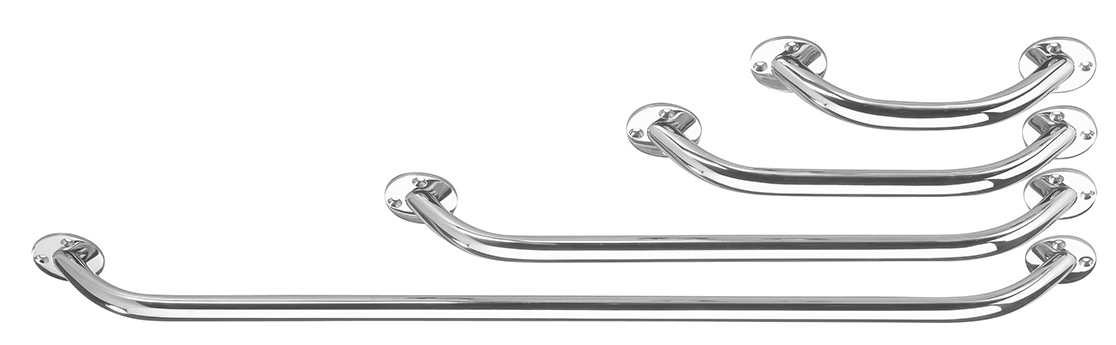 St. steel handrail, oval tube 24x20 mm