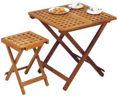 Teak table with extension