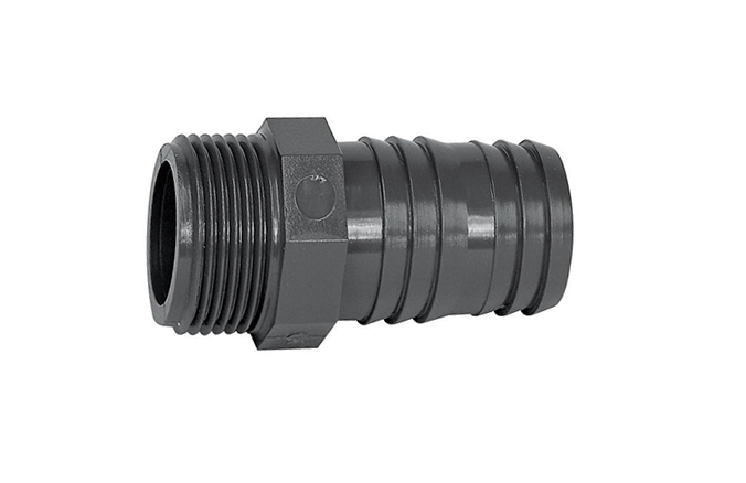 Ribbed black connectors