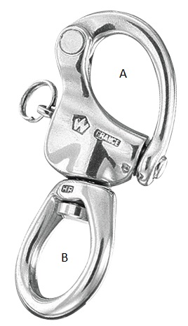 Wichard snap schackle with swivel eye