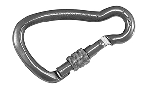 316 st. steel carbine hooks with screw sleeve - imagine 2