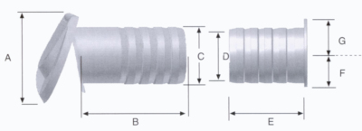 Raked scupper with anti-backwash lid - imagine 3