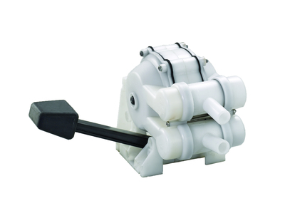 Double action foot pump