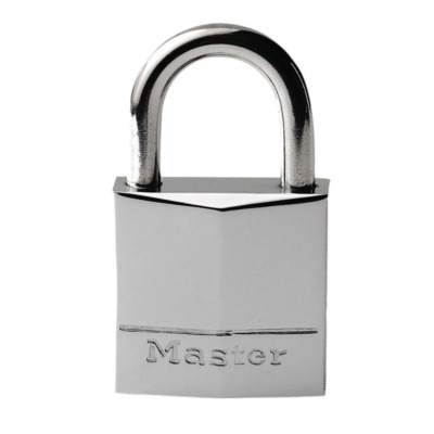 Chrome-plated brass padlocks with stainless steel shackle