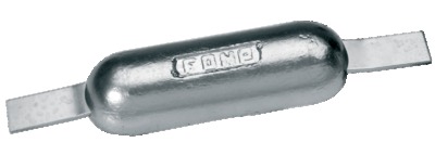 Weld-on anodes, galvanised steel fixing strap - imagine 3